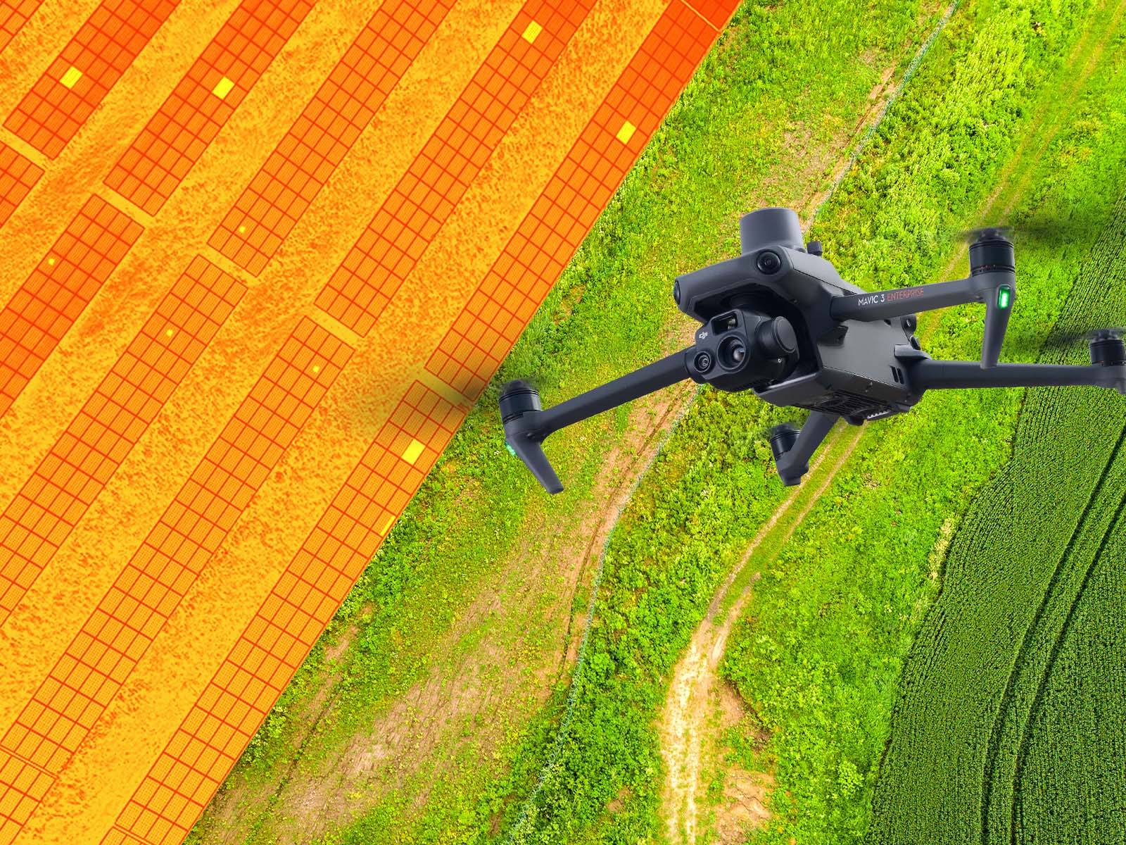 Gunes Enerji Santralleri Havadan Termografi