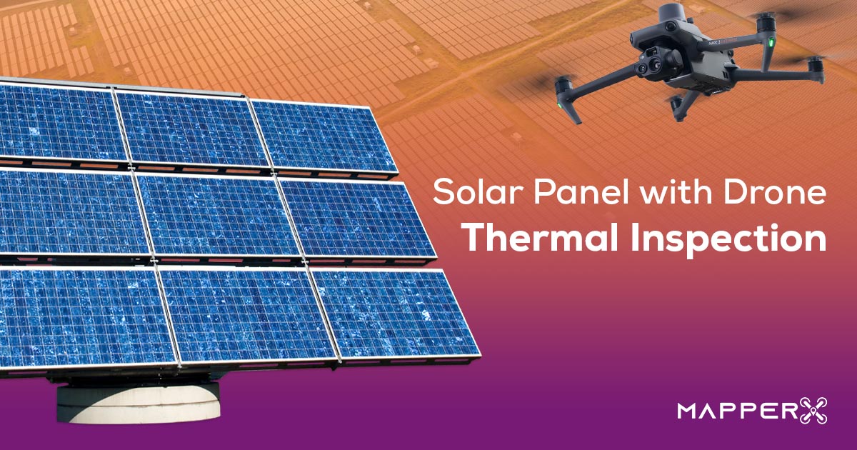 Thermische Inspektion von Solarmodulen mit einer Drohne