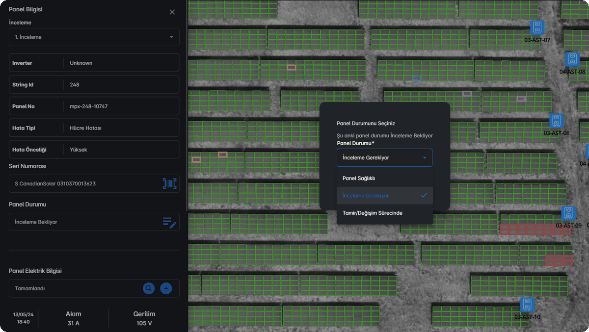 Kraftwerksmanagement 2 panel operasyon status 1
